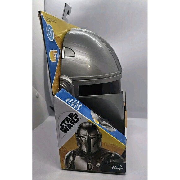 Star Wars The Mandalorian Electronic Mask Helmet by Hasbro, Disney Role Playing - Picture 8 of 11